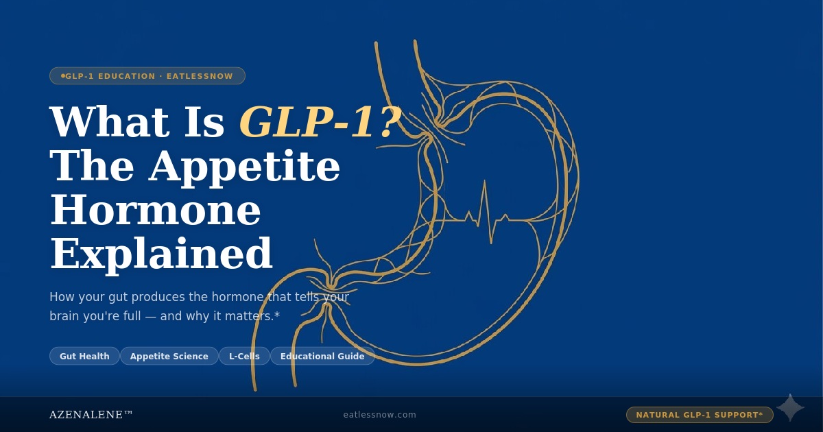 What Is GLP-1? The Appetite Hormone Explained — educational guide by AZENALENE™
